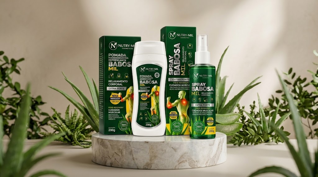 Kit Babosa Mil básico: 1 pomada e 1 spray